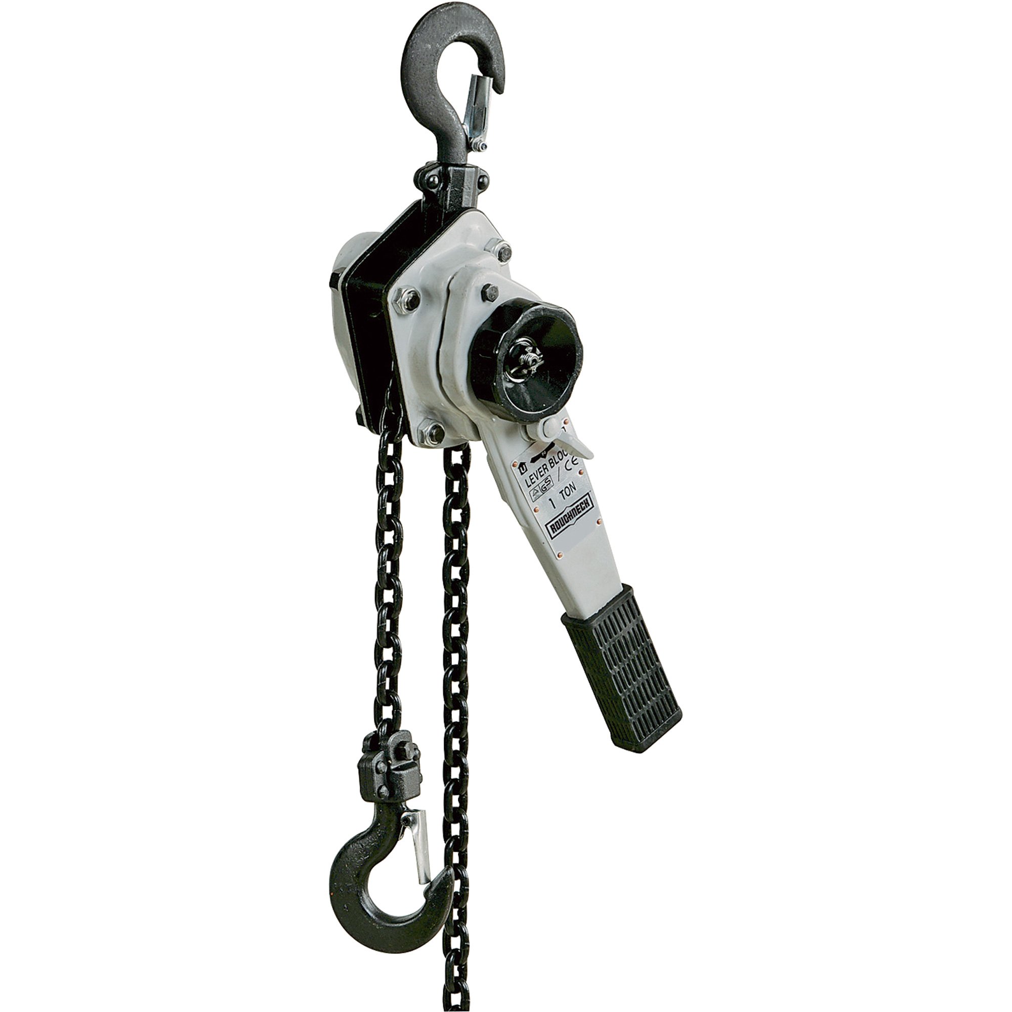 Roughneck Lever Chain Hoist — 1-Ton Load Capacity, 5ft. Lift